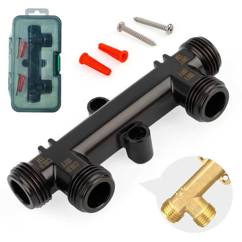 TheMiLiO Upgraded 595926 Sensor Valve: Copper & Electrophoretic Coated - Fit for 500800/500805, Comfort Series Instant Hot Water Pump System 367010 Thermal Bypass Bridge Valve - Image 1